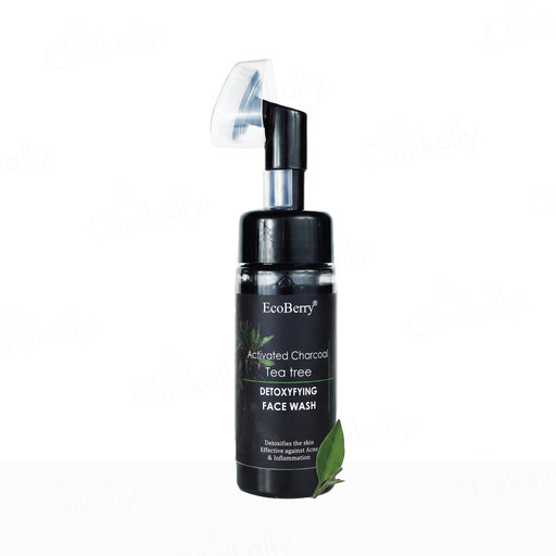 EcoBerry Activated Charcoal Tea Tree Detoxifying Face Wash